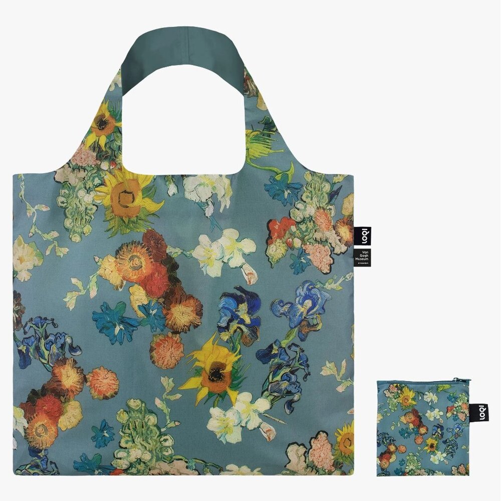 LOQI VAN GOGH MUSEUM Blue Flower Recycled Bag